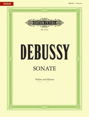 DEBUSSY - SONATA G MINOR FOR VIOLIN/PIANO URTEXT