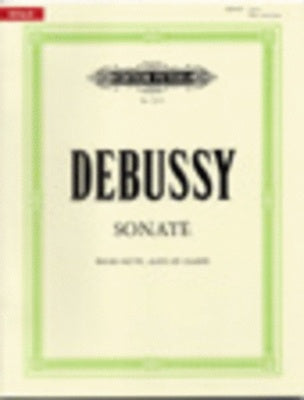 DEBUSSY - SONATA VIOLA/FLUTE/HARP SC/PTS URTEXT