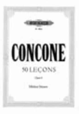 CONCONE - 50 LESSONS OP 9 MEDIUM VOICE