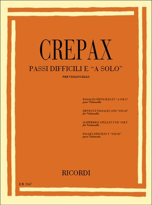 CREPAX - DIFFICULT PASSAGES AND SOLOS FOR CELLO