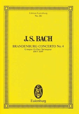 BRANDENBURG CONCERTO NO 4 G EUL 281