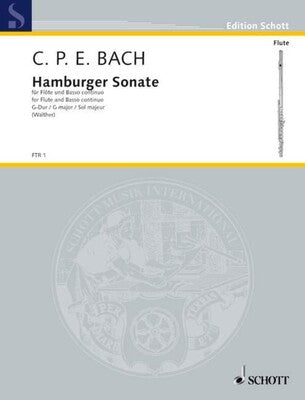CPE BACH - SONATA G WQ 133 HAMBURG FLUTE/PIANO