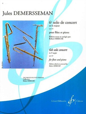 CONCERT SOLO NO 6 OP 82 FA MAJOR FL/PIANO