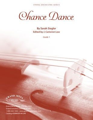 CHANCE DANCE FOR STRING ORCHESTRA SO1 SCORE
