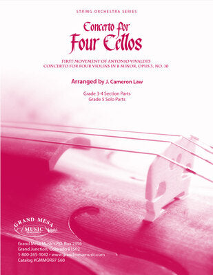 CONCERTO FOR 4 CELLOS STRING ORCHESTRA SO3-4 SCORE