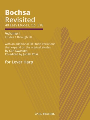 BOCHSA REVISITED 40 EASY ETUDES OP 318 VOL 1 LEVER HARP