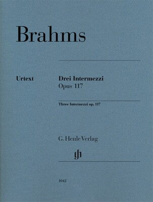 BRAHMS - 3 INTERMEZZI OP 117 PIANO