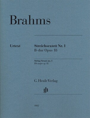 BRAHMS - STRING SEXTET NO 1 B FLAT MAJOR OP 18 PARTS