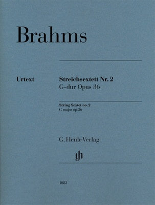 BRAHMS - STRING SEXTET NO 2 G MAJOR OP 36 PARTS