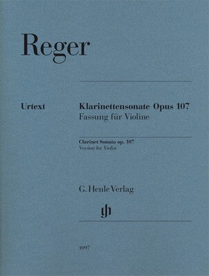 CLARINET SONATA OP 107 VLN VERSION URTEXT