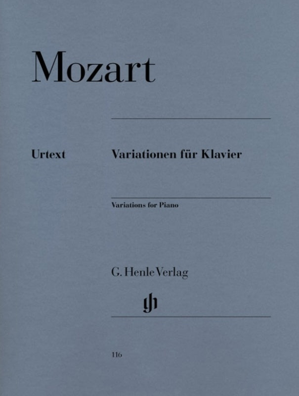 MOZART - VARIATIONS FOR PIANO COMPLETE URTEXT