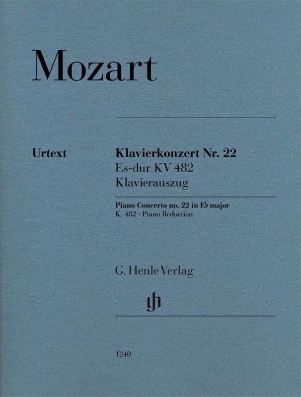 MOZART - CONCERTO NO 22 E FLAT MAJOR K 482 2P4H