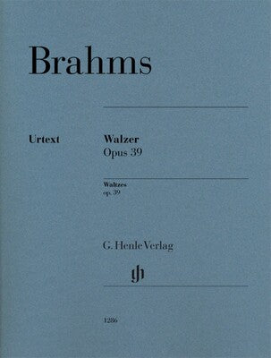 BRAHMS - WALTZES OP 39 URTEXT