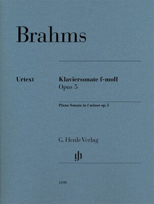 BRAHMS - PIANO SONATA F MINOR OP 5 URTEXT