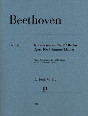 BEETHOVEN - SONATA NO 29 B FLAT OP 106 PIANO