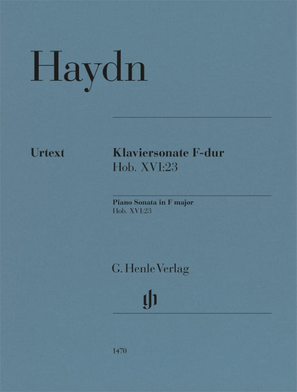 HAYDN - PIANO SONATA F MAJOR HOB XVI:23 URTEXT