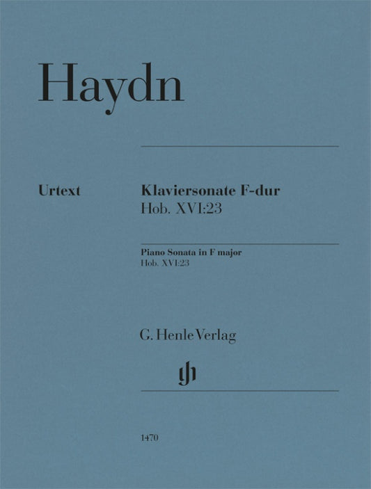 HAYDN - PIANO SONATA F MAJOR HOB XVI:23 URTEXT