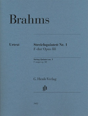 BRAHMS - STRING QUINTET NO 1 F MAJOR OP 88 SET OF PARTS