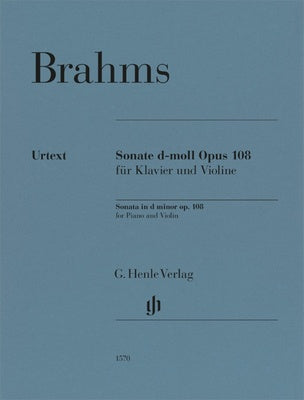 BRAHMS - SONATA D MINOR OP 108 FOR VIOLIN/PIANO URTEXT