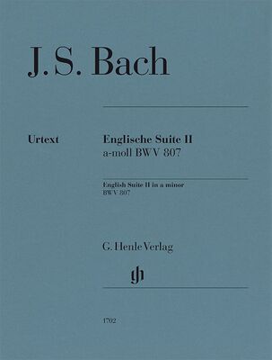 BACH - ENGLISH SUITE NO 2 A MINOR BWV 807 PIANO