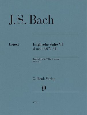 BACH - ENGLISH SUITE NO 6 D MINOR BWV 811 PIANO