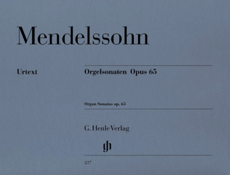 MENDELSSOHN - ORGAN SONATAS OP 65