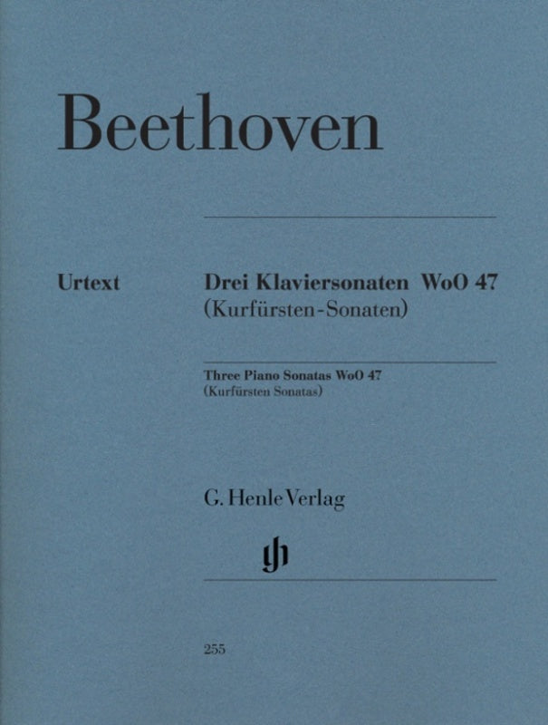 BEETHOVEN - 3 PIANO SONATAS WOO 47 (KURFURSTEN SONATAS)