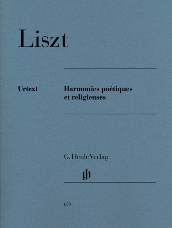 HARMONIES POETIQUES ET RELIGIEUSES URTEXT