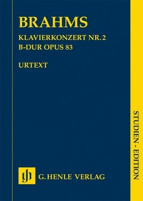 BRAHMS - CONCERTO NO 2 B FLAT OP 83 STUDY SCORE