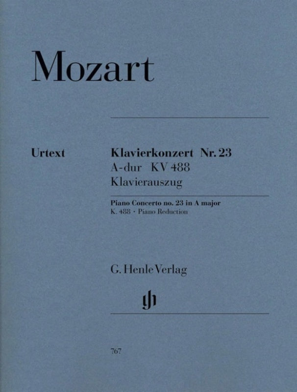 MOZART - CONCERTO A MAJOR K 488 2P 4H URTEXT
