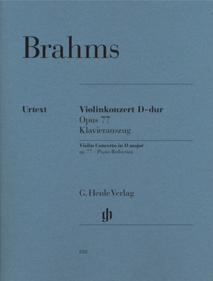 BRAHMS - CONCERTO D MAJOR OP 77 VIOLIN/PIANO URTEXT