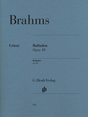 BRAHMS - BALLADES OP 10 PIANO URTEXT