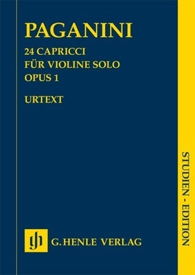 CAPRICES 24 OP 1 VIOLIN STUDY SCORE