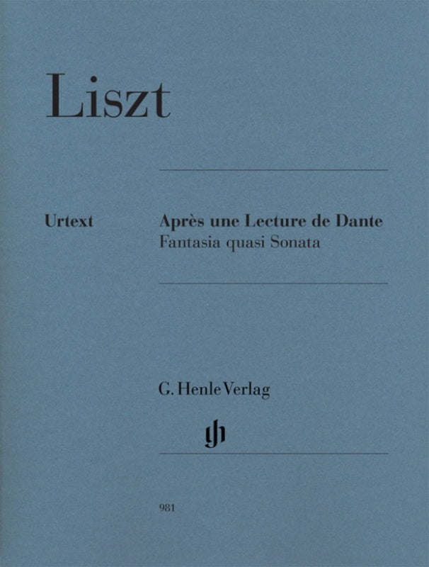 APRES UNE LECTURE DE DANTE FANTASIA QUASI SONATA