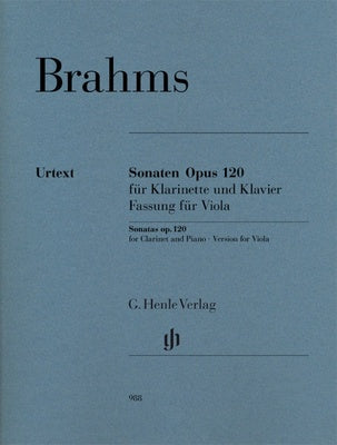 BRAHMS - SONATA OP 120 VIOLA/PIANO