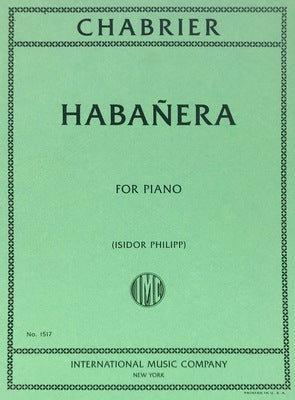 CHABRIER - HABANERA FOR PIANO