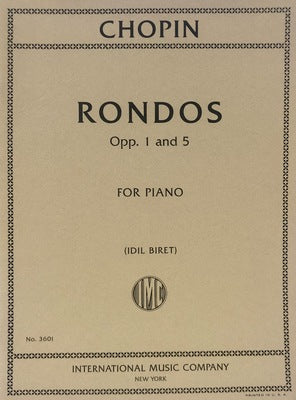 CHOPIN - RONDOS OP 1 AND 5 FOR PIANO