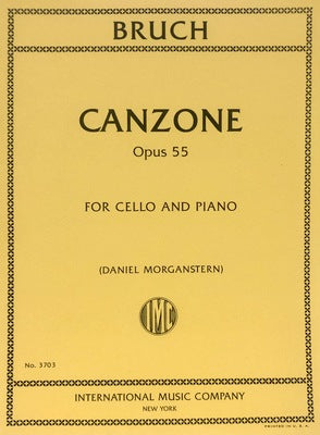 BRUCH - CANZONE OP 55 FOR CELLO/PIANO