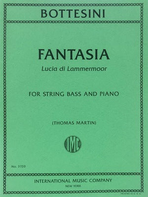 BOTTESINI - FANTASIA LUCIA DI LAMMERMOOR DOUBLE BASS/PIANO