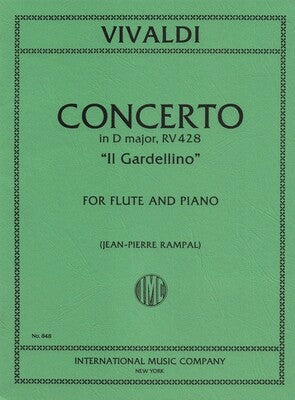 CONCERTO OP 10 NO 3 D RV 428 IL GARDELLINO FLUTE/PIANO