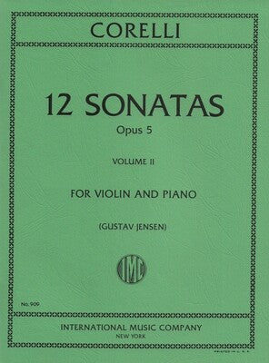 CORELLI - 12 SONATAS OP 5 VOL 2 NOS 7-12 VIOLIN/PIANO
