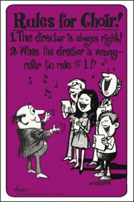 CHOIR ROOM POSTERS SET 1 (SET OF 6)