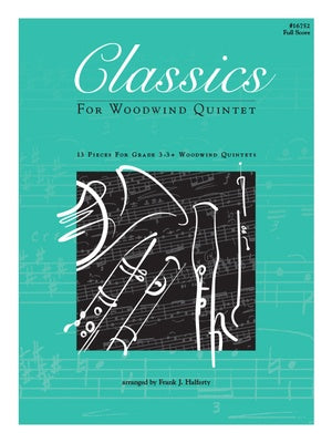 CLASSICS FOR WOODWIND QUINTET FULL SCORE