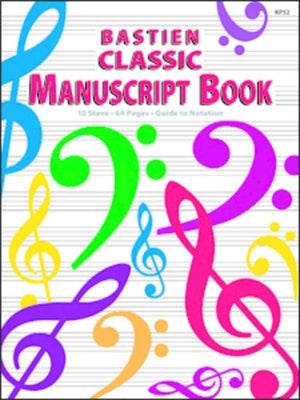 CLASSIC MANUSCRIPT BOOK 10 STAVES 64 PAGES
