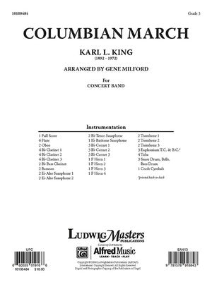 COLUMBIAN MARCH FOR CONCERT BAND CB3 FULL SCORE