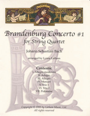BRANDENBURG CONCERTO NO 1 STRING QUARTET SC/PTS