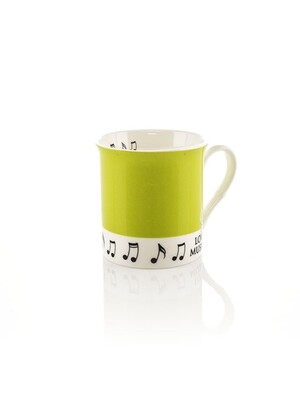 COLOUR BLOCK MUG PEA GREEN
