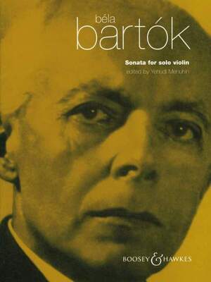 BARTOK - SONATA FOR SOLO VIOLIN (MENUHIN EDITION)