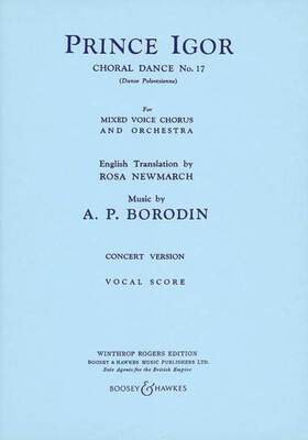 BORODIN - CHORAL DANCE NO 17 SATB VOCAL SCORE