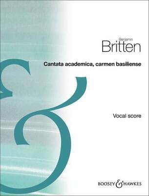 BRITTEN - CANTATA ACADEMICA OP 62 VOCAL SCORE